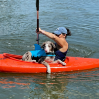 Chipwreck kayaking with his mom
